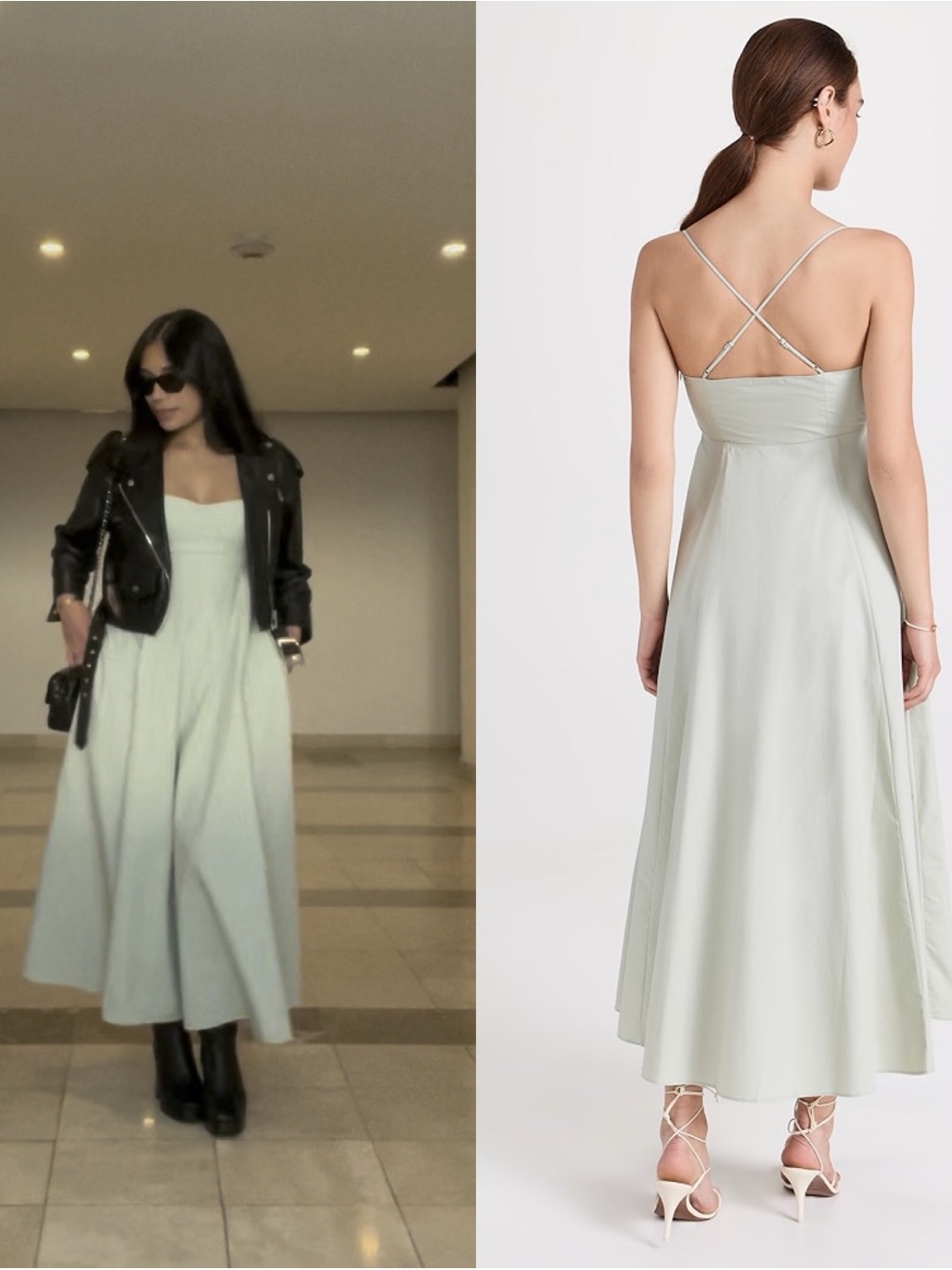 Pixie Market Antonia Padded Bustier Pastel Sage Green Midi Dress Size S — image 2 of 8